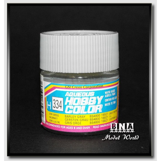 Water-Based Acrylic Paint - Semi-Gloss Barley Grey BS4800/18B21 (10ml) Water-Based Acrylic Paint - Semi-Gloss Barley Grey BS4800/18B21 (10ml)