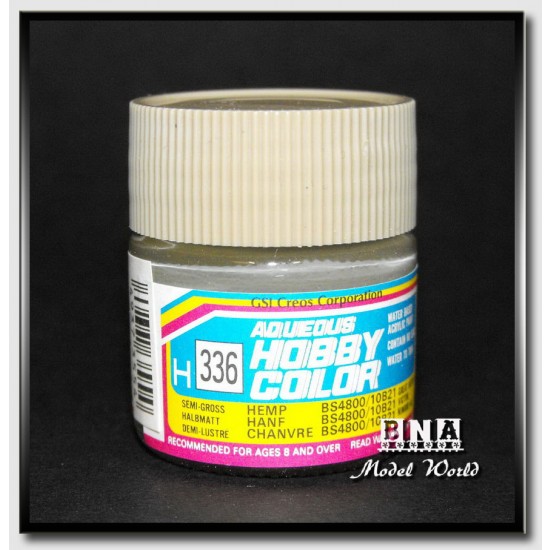 Water-Based Acrylic Paint - Semi-Gloss Hemp BS4800/10B21 (10ml) Water-Based Acrylic Paint - Semi-Gloss Hemp BS4800/10B21 (10ml)