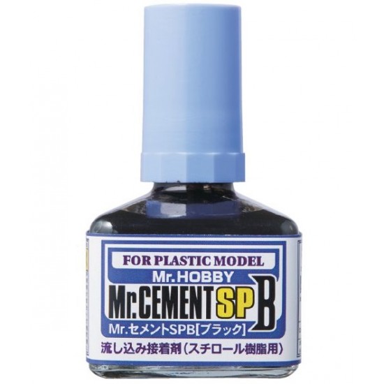 Mr Cement SPB #Black for Plastic Models (40ml) Mr Cement SPB #Black for Plastic Models (40ml)