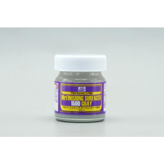 Mr.Finishing Surfacer #1500 Gray 40ml Mr.Finishing Surfacer #1500 Gray 40ml