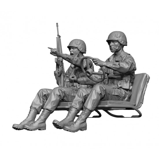 1/35 US MUTT Jeep Driver and Crew 80-90s (2 figures) 1/35 US MUTT Jeep Driver and Crew 80-90s (2 figures)
