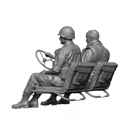 1/35 US MUTT Jeep Driver and Crew, Vietnam (2 figures) 1/35 US MUTT Jeep Driver and Crew, Vietnam (2 figures)