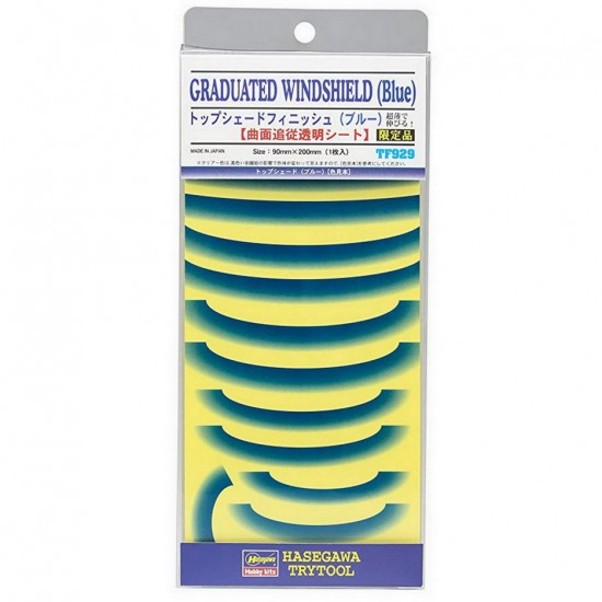 (TF929) Adhesive Detail & Marking Sheet - Graduated Windshield #Blue (90mm x 200mm) (TF929) Adhesive Detail & Marking Sheet - Graduated Windshield #Blue (90mm x 200mm)