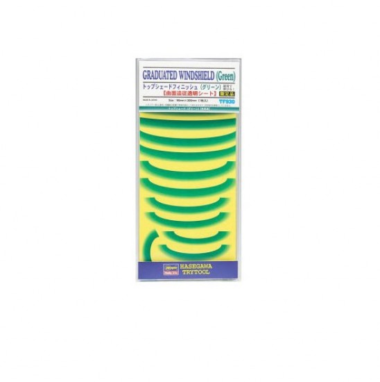 (TF930) Adhesive Detail & Marking Sheet - Graduated Windshield #Green (90mm x 200mm) (TF930) Adhesive Detail & Marking Sheet - Graduated Windshield #Green (90mm x 200mm)