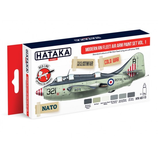 Acrylic Paint Set for Brush - Modern RN Fleet Air Arm Vol. 1 (17ml x6) Acrylic Paint Set for Brush - Modern RN Fleet Air Arm Vol. 1 (17ml x6)