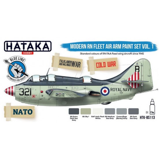 Acrylic Paint Set for Brush - Modern RN Fleet Air Arm Vol.1 (6x 17ml) Acrylic Paint Set for Brush - Modern RN Fleet Air Arm Vol.1 (6x 17ml)