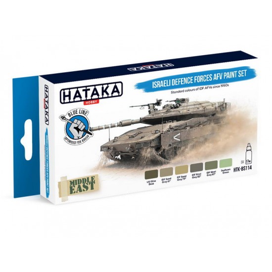 Acrylic Paint Set for Brush - Israeli Defence Forces AFV (6x 17ml) Acrylic Paint Set for Brush - Israeli Defence Forces AFV (6x 17ml)