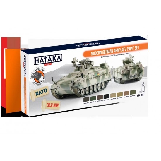 Lacquer Paint Set - Modern German Army AFVs Since 1955 (17ml x 8) Lacquer Paint Set - Modern German Army AFVs Since 1955 (17ml x 8)