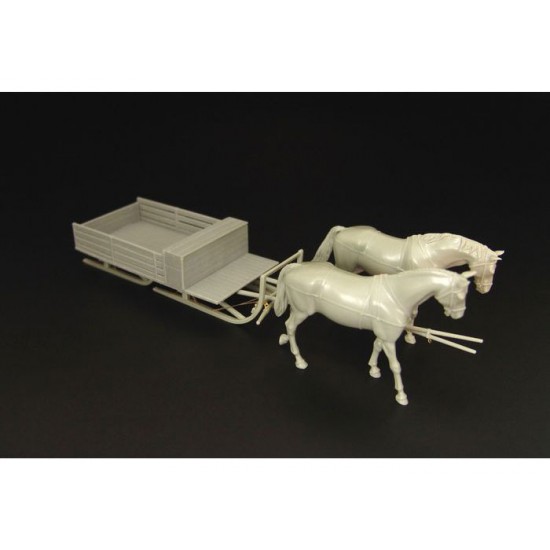 1/35 German Horse Towed Sleigh HS-3 Schlitten 500kg 1/35 German Horse Towed Sleigh HS-3 Schlitten 500kg