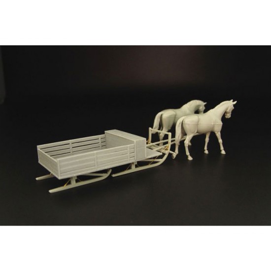 1/35 German Horse Towed Sleigh HS-3 Schlitten 500kg 1/35 German Horse Towed Sleigh HS-3 Schlitten 500kg