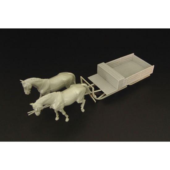 1/35 German Horse Towed Sleigh HS-3 Schlitten 500kg 1/35 German Horse Towed Sleigh HS-3 Schlitten 500kg