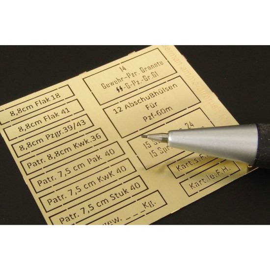 1/35 German Ammo Boxes Airbrush Templates 1/35 German Ammo Boxes Airbrush Templates