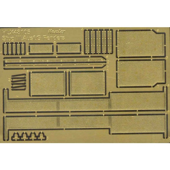 1/48 Stug III Ausf G Fenders for Tamiya kits 1/48 Stug III Ausf G Fenders for Tamiya kits