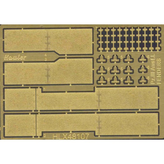 1/48 Pz III Ausf L Fenders for Tamiya kits 1/48 Pz III Ausf L Fenders for Tamiya kits