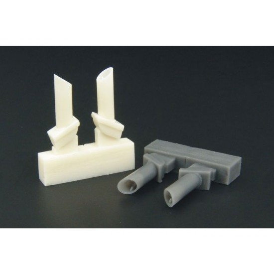 1/48 Pz IV Ausf J Late Exhaust Pipes Type 2 1/48 Pz IV Ausf J Late Exhaust Pipes Type 2