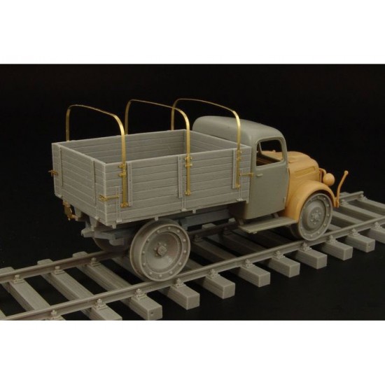 1/48 Steyr 1500 Pritsche Railway Conversion set for Tamiya kits 1/48 Steyr 1500 Pritsche Railway Conversion set for Tamiya kits