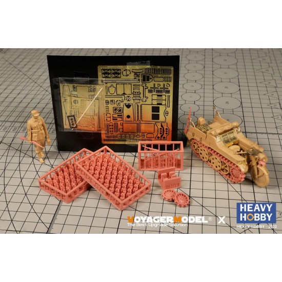 1/35 WWII SdKfz.2 Half-track Motorcycle Detail-up set for Tamiya kit #35377 1/35 WWII SdKfz.2 Half-track Motorcycle Detail-up set for Tamiya kit #35377