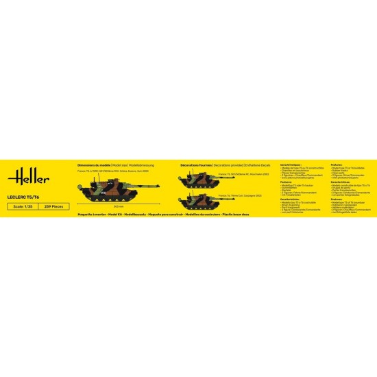 1/35 Leclerc T5 / T6 Main Battle Tank (photo etching included) 1/35 Leclerc T5 / T6 Main Battle Tank (photo etching included)