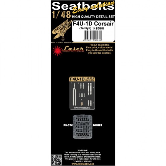 1/48 F4U-1D pre-cut (laser) Seatbelt for Tamiya kits 1/48 F4U-1D pre-cut (laser) Seatbelt for Tamiya kits