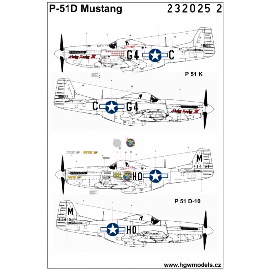 1/32 P-51 D/K Stencils & Markings Decals for Tamiya/Revell kits PLUS 1/32 P-51 D/K Stencils & Markings Decals for Tamiya/Revell kits PLUS