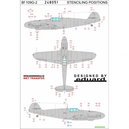 1/48 Bf109 Afrika Stencils & Markings for Eduard kits PLUS 1/48 Bf109 Afrika Stencils & Markings for Eduard kits PLUS