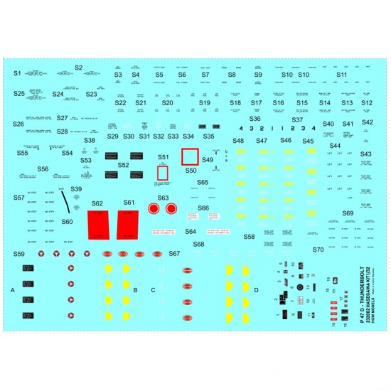 1/32 P-47D Thunderbolt Super Riveting Set for Hasegawa kits 1/32 P-47D Thunderbolt Super Riveting Set for Hasegawa kits