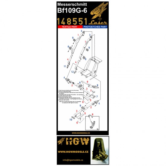 1/48 Messerschmitt Bf109G-6 Riveting Set for Tamiya kits 1/48 Messerschmitt Bf109G-6 Riveting Set for Tamiya kits