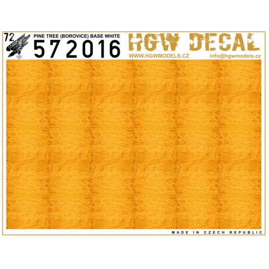 1/72 Bright Pine Tree - Base White Decals (A5) 1/72 Bright Pine Tree - Base White Decals (A5)
