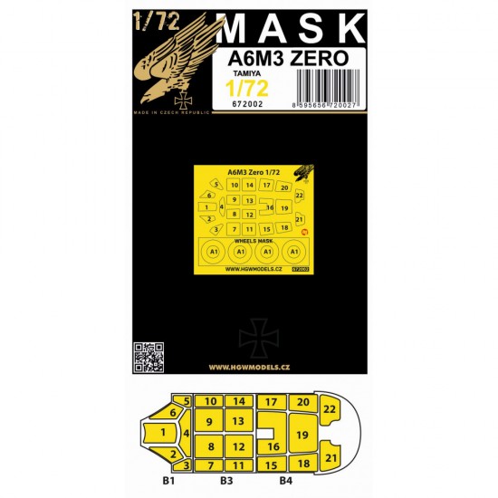 1/72 A6M3 Zero Masking for Tamiya kits 1/72 A6M3 Zero Masking for Tamiya kits