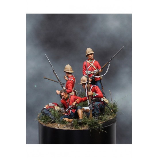 54mm Scale Isandlwana, 1879 (5 Metal Figures, Base In Resin) 54mm Scale Isandlwana, 1879 (5 Metal Figures, Base In Resin)