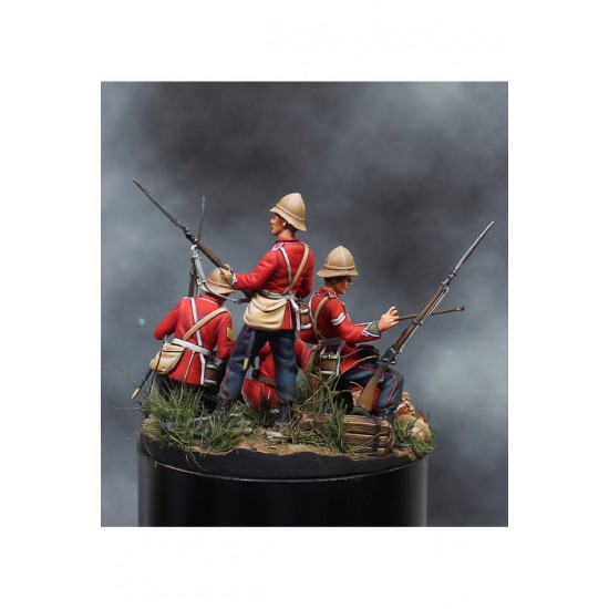 54mm Scale Isandlwana, 1879 (5 Metal Figures, Base In Resin) 54mm Scale Isandlwana, 1879 (5 Metal Figures, Base In Resin)