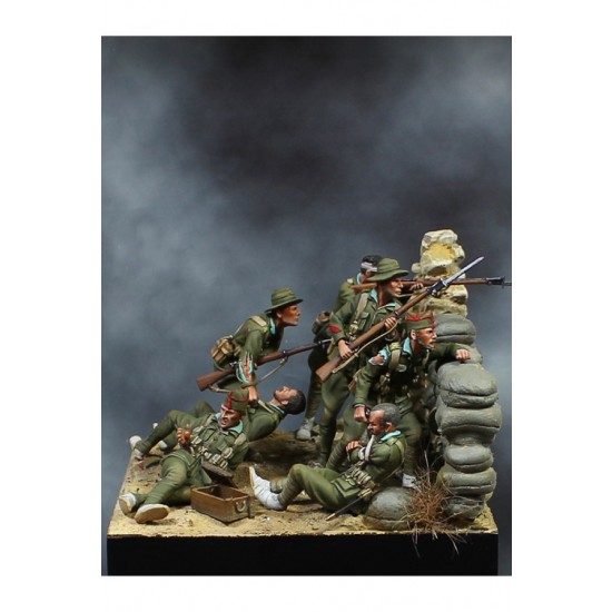 54mm Dar Hamed 1921, Spanish Foreign Legion, Rif War (7 resin & metal figures) 54mm Dar Hamed 1921, Spanish Foreign Legion, Rif War (7 resin & metal figures)