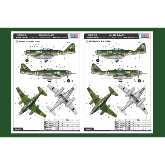 1/48 Messerschmitt Me 262 A-2a/U2 1/48 Messerschmitt Me 262 A-2a/U2