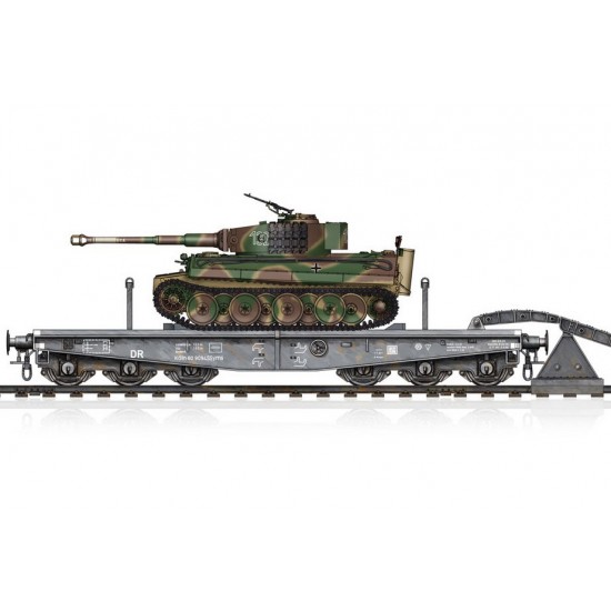 1/72 Schwere Plattformwagen Type SSyms 80 & PzKpfw.VI Ausf.E SdKfz.181 Tiger I Mid