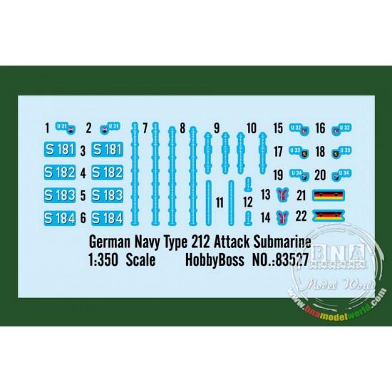 1/350 German Navy Type 212 Attack Submarine 1/350 German Navy Type 212 Attack Submarine