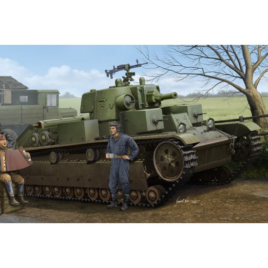 1/35 Soviet T-28 Medium Tank (Cone Turret) 1/35 Soviet T-28 Medium Tank (Cone Turret)