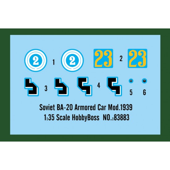 1/35 Soviet BA-20 Armoured Car Mod 1939 1/35 Soviet BA-20 Armoured Car Mod 1939