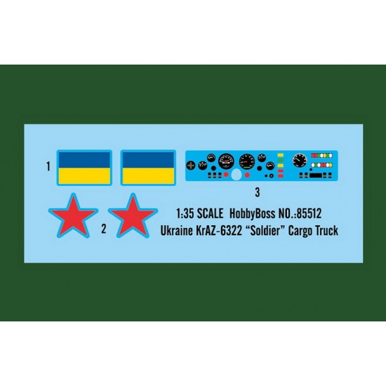1/35 Ukraine KrAZ-6322 Soldier Cargo Truck 1/35 Ukraine KrAZ-6322 Soldier Cargo Truck