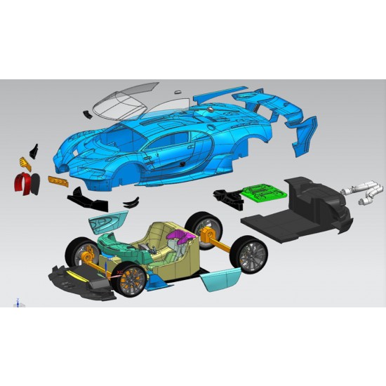 1/24 Bugatti Vision Gran Turismo (resin kit) 1/24 Bugatti Vision Gran Turismo (resin kit)