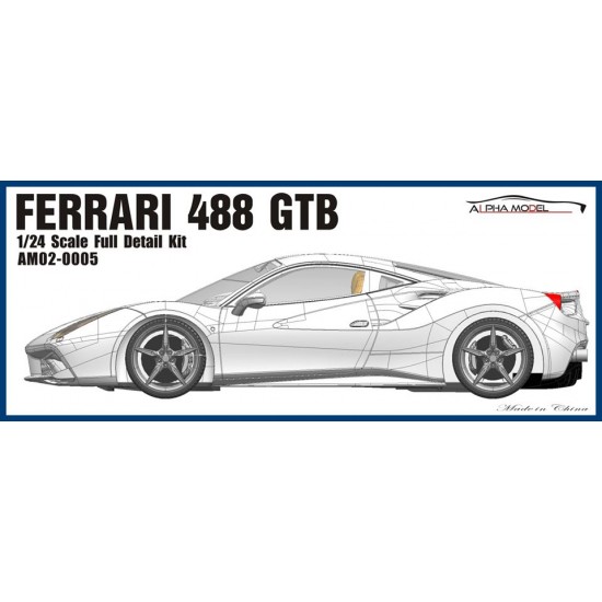 1/24 Ferrari 488 GTB (resin kit) 1/24 Ferrari 488 GTB (resin kit)
