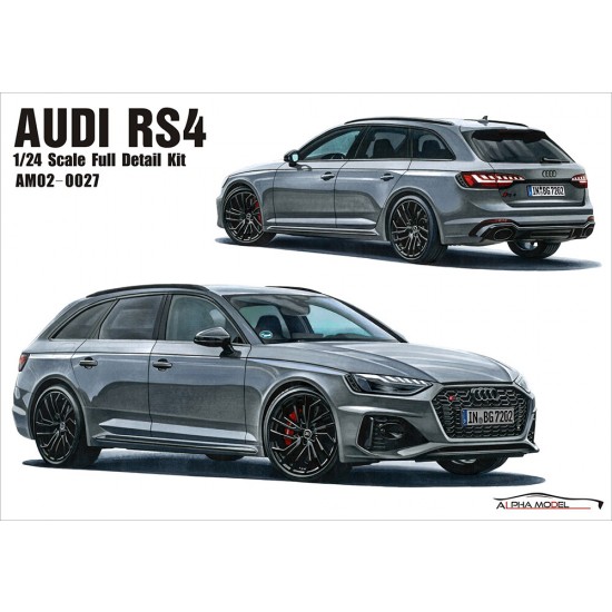 1/24 Audi RS4 Avant Full Resin Kit 1/24 Audi RS4 Avant Full Resin Kit