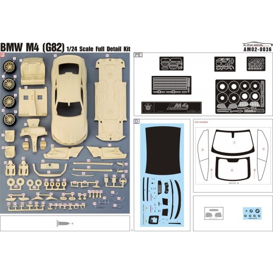 1/24 BMW M4 (G82) Resin Kit 1/24 BMW M4 (G82) Resin Kit