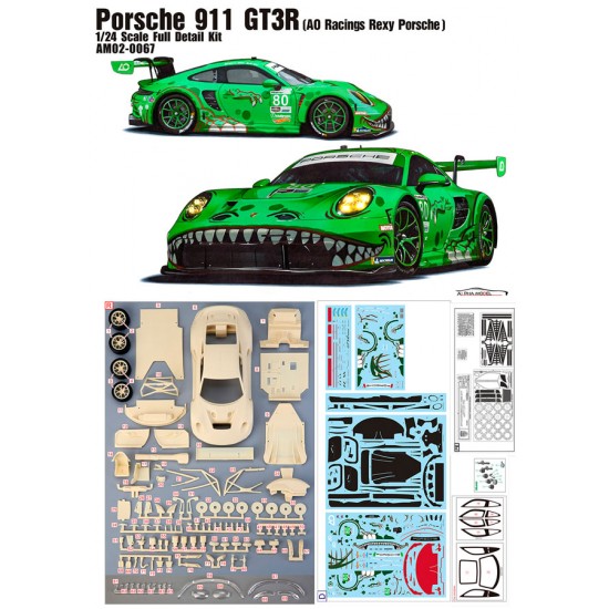 1/24 Porsche 911 GT3R (AO Racing Porsche) 1/24 Porsche 911 GT3R (AO Racing Porsche)