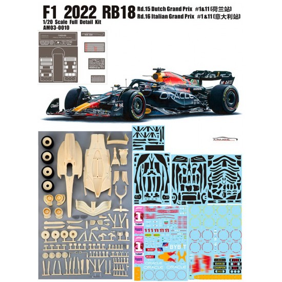 1/20 Red Bull Racing RB18 - F1 2022 Rd.15 Dutch GP, Rd.16 Italian GP #1/11 1/20 Red Bull Racing RB18 - F1 2022 Rd.15 Dutch GP, Rd.16 Italian GP #1/11