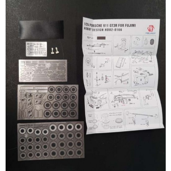 Detail-up parts for 1/24 Porsche 911 GT3R for Fujimi kit Detail-up parts for 1/24 Porsche 911 GT3R for Fujimi kit