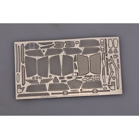 1/24 Lamborghini Aventador LP700-4 Photo-Etched Detail-up set for Aoshima kit 1/24 Lamborghini Aventador LP700-4 Photo-Etched Detail-up set for Aoshima kit