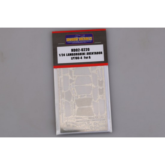 1/24 Lamborghini Aventador LP700-4 Photo-Etched Detail-up set for Aoshima kit 1/24 Lamborghini Aventador LP700-4 Photo-Etched Detail-up set for Aoshima kit