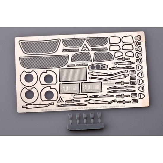 1/24 Mitsubishi Lancer Evolution VIII Detail-up set for Fujimi kit (PE+Resin parts) 1/24 Mitsubishi Lancer Evolution VIII Detail-up set for Fujimi kit (PE+Resin parts)