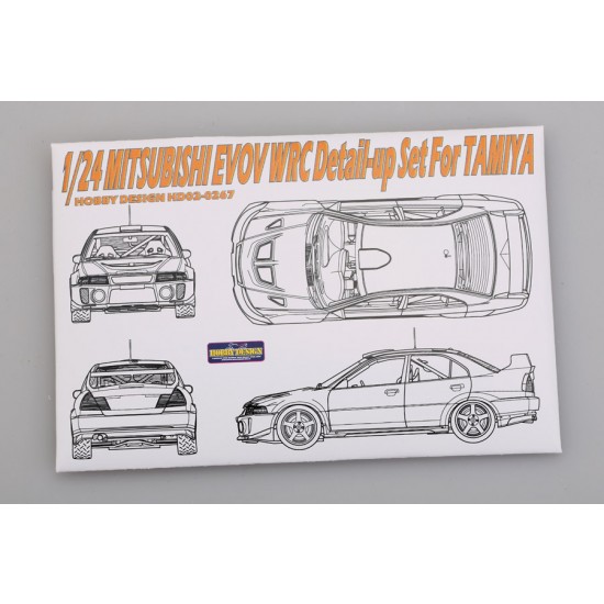 1/24 Mitsubishi Lancer Evolution V WRC Detail-up Set for Tamiya kit (Photoetch+Resin) 1/24 Mitsubishi Lancer Evolution V WRC Detail-up Set for Tamiya kit (Photoetch+Resin)