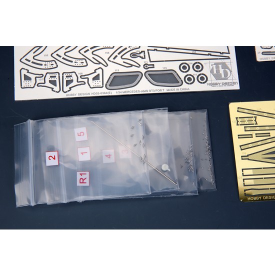1/24 Mercedes-AMG GT3 Detail-up Set for Tamiya #24345 1/24 Mercedes-AMG GT3 Detail-up Set for Tamiya #24345